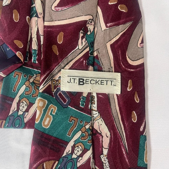 Vintage JT Beckett Basketball Tie - Picture 4 of 4
